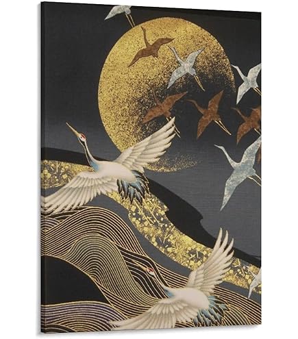 Amazon.co.jp: 中国の伝統的な鳥の絵色孔雀花枝東洋古代アジア